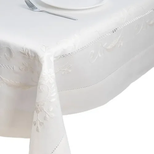Hand embroidered tablecloth