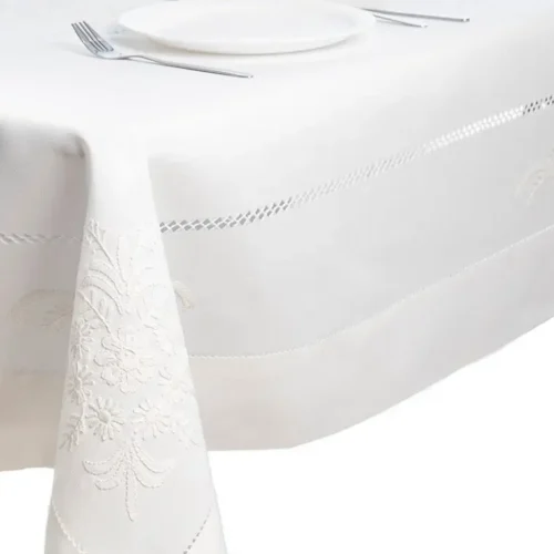 Hand embroidered tablecloth